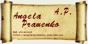 Angela Pramenko vizit kartica